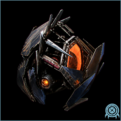 Department of Scientific Intelligence archive scan of Aero Mine showing volatile aerial mine with compact explosive body, proximity membrane, and suspended defensive posture.