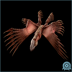 Department of Scientific Intelligence archive scan of Shriekbat, Bryyonian showing ceiling roost posture, dive path, wing membrane, and territorial response telemetry.