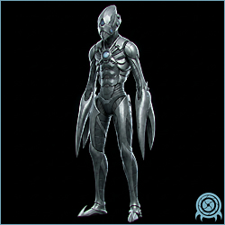 Department of Scientific Intelligence archive scan of Space Pirate, Zebesian Cyborg.