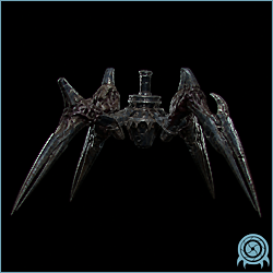 Dark Quad MB, a four-legged Ing-possessed Luminoth combat drone main body, in a dark telemetry scan.