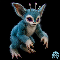 Department of Scientific Intelligence archive scan of Etecoon showing a Zebesian scansorial quadruped.