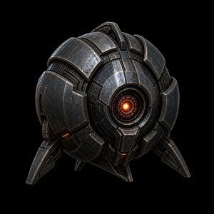 Department of Scientific Intelligence archive scan of Guardian Bomb showing volatile segmented darkling host, armored body rings, mandible structures, and explosive posterior organ.