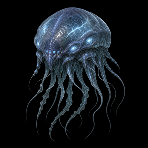 Department of Scientific Intelligence xenobiology scan of Jelzap, Xenoform Fauna / Field Encounter Species, showing field morphology and.