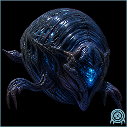 Department of Scientific Intelligence archive scan of Leviathan Infant showing Phaaze-born Phazon core development, planetary contagion juvenile physiology, and impact-seed telemetry.