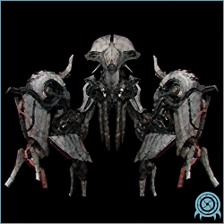 Department of Scientific Intelligence xenobiology scan of Quadraxis, High-Threat Xenoform / Anomalous Entity, showing field morphology and.