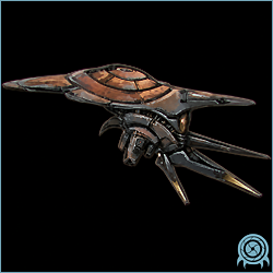 Department of Scientific Intelligence archive scan of Sentry Drone showing space pirate security mecha / electronic warfare sentry construct telemetry.