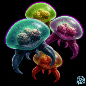 Department of Scientific Intelligence archive scan of Fission Metroid showing phazon-mediated replication construct / tallon strain mimic telemetry.