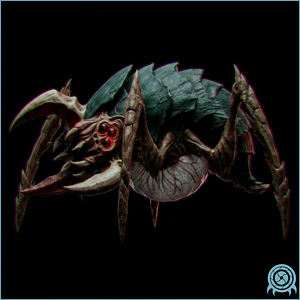 Restricted Metroid archive scan of Gamma Metroid showing second molt armor, extended appendages, electrical threat display, and heat-tolerant SR388 anatomy.