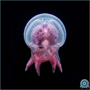 Department of Scientific Intelligence archive scan of Miniroid showing space pirate homeworld phazon strain / micro-larval metroid form telemetry.