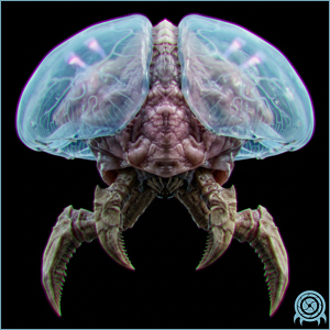 Department of Scientific Intelligence archive scan of Phazon Metroid showing space pirate homeworld phazon strain / dual-source energy parasite telemetry.