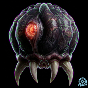 Department of Scientific Intelligence archive scan of Dark Tallon Metroid showing ing-altered tallon metroid strain / dark aether energy parasite telemetry.