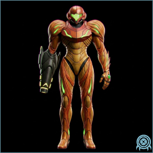 Galactic Federation technology archive image of Omega Suit showing final Fusion Suit recovery and Ice Beam restoration profile.