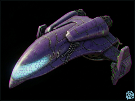 Galactic Federation technology archive image of Gunship: B.S.L. Interdiction / ZDR Pattern, Federation-issued hunter support craft